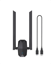 Load image into Gallery viewer, ioGiant High Gain USB WiFi 6 Adapter Delivers Dual Band 1800Mbps WiFi for Desktop Laptop Computer PC
