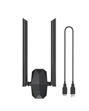 Load image into Gallery viewer, ioGiant High Gain USB WiFi 6 Adapter Delivers Dual Band 1800Mbps WiFi for Desktop Laptop Computer PC

